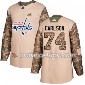 Adidas Maillot de Hockey Washington Capitals John Carlson 74 2017-2018 Camo Veterans Day Practice Authentic - Homme